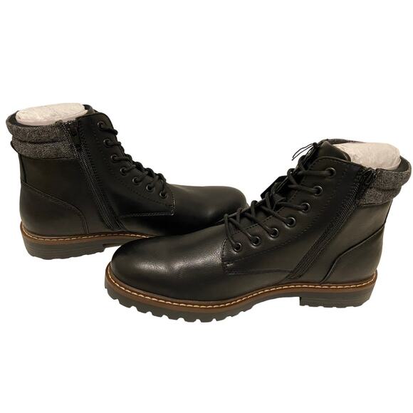 Sonoma‎ Men's Combat Boots 'Stratford' Black 10 W  NWT - Picture 1 of 9